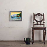 Flathead Lake, Montana (Horizontal) - Art Print, 11x14 / Simple / Gray