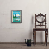 Mount Shasta, California - Art Print, 11x14 / Simple / Gray