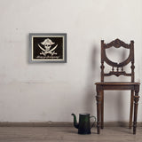 Pirate Flag - Art Print, 11x14 / Simple / Gray