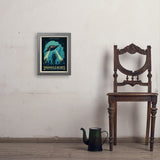 20,000 Leagues Under the Sea: Jules Verne - Art Print, 11x14 / Simple / Gray