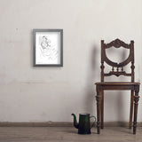 Fashion Sketch: Elegance - Art Print, 11x14 / Simple / Gray