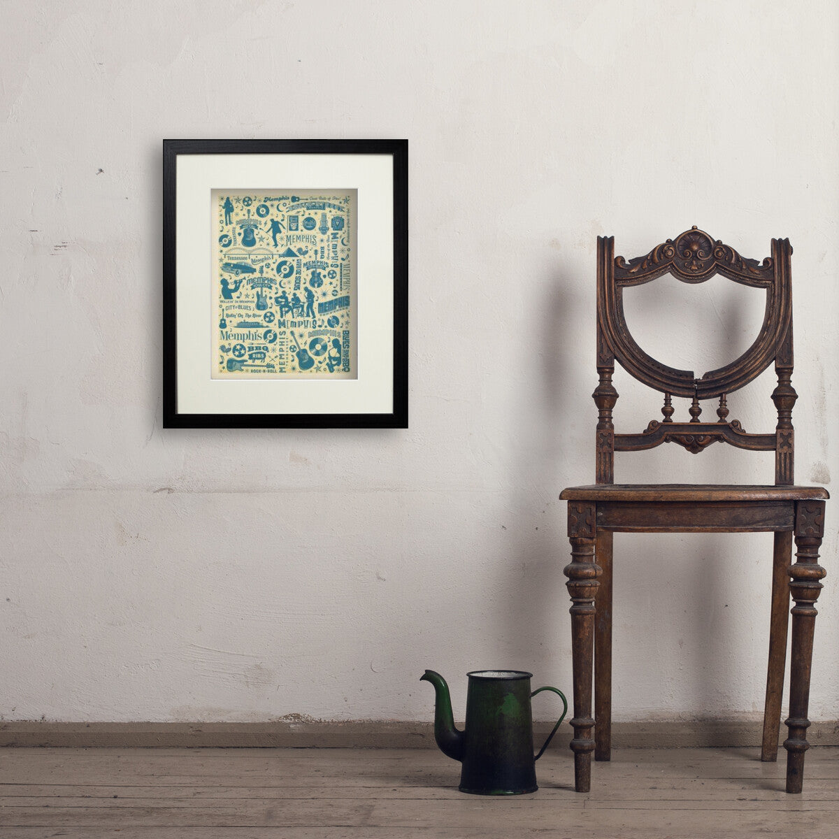 Memphis, TN: Pattern Print — Vintage Travel Poster | Art Print