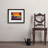 West Coast Surf Van - Art Print, 11x14 / Standard / Black