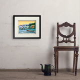 Flathead Lake, Montana (Horizontal) - Art Print, 11x14 / Standard / Black