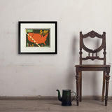 Annular Solar Eclipse 2023 Map - Art Print, 11x14 / Standard / Black