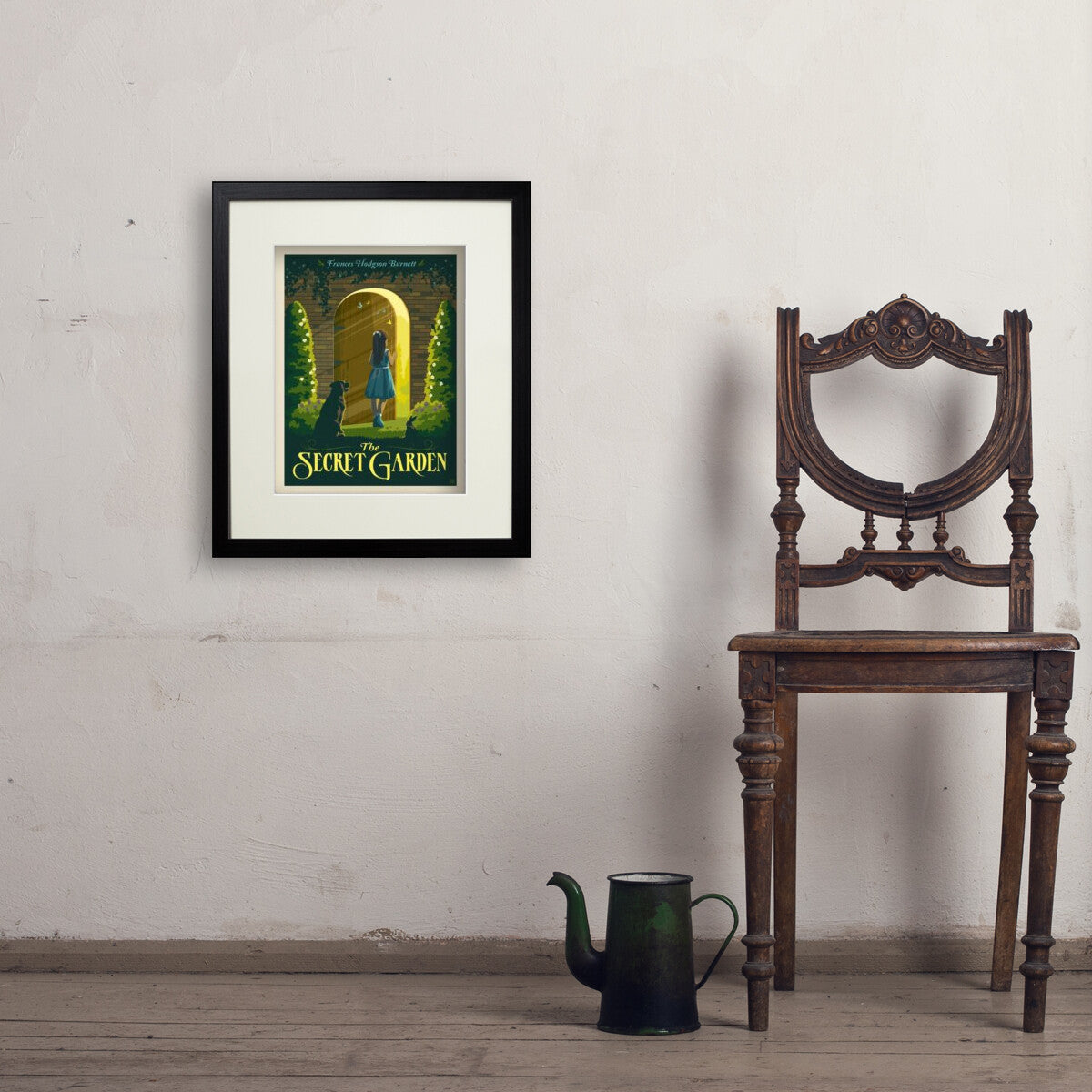 The Secret Garden: Frances Hodgson Burnett — Literary Art Print