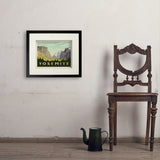 Yosemite National Park: Yosemite Valley (Horizontal) - Art Print, 11x14 / Standard / Black