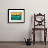 Memphis, TN: River View (Horizontal) - Art Print, 11x14 / Standard / Black