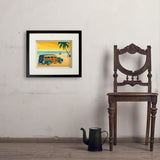 Woody On The Beach - Art Print, 11x14 / Standard / Black