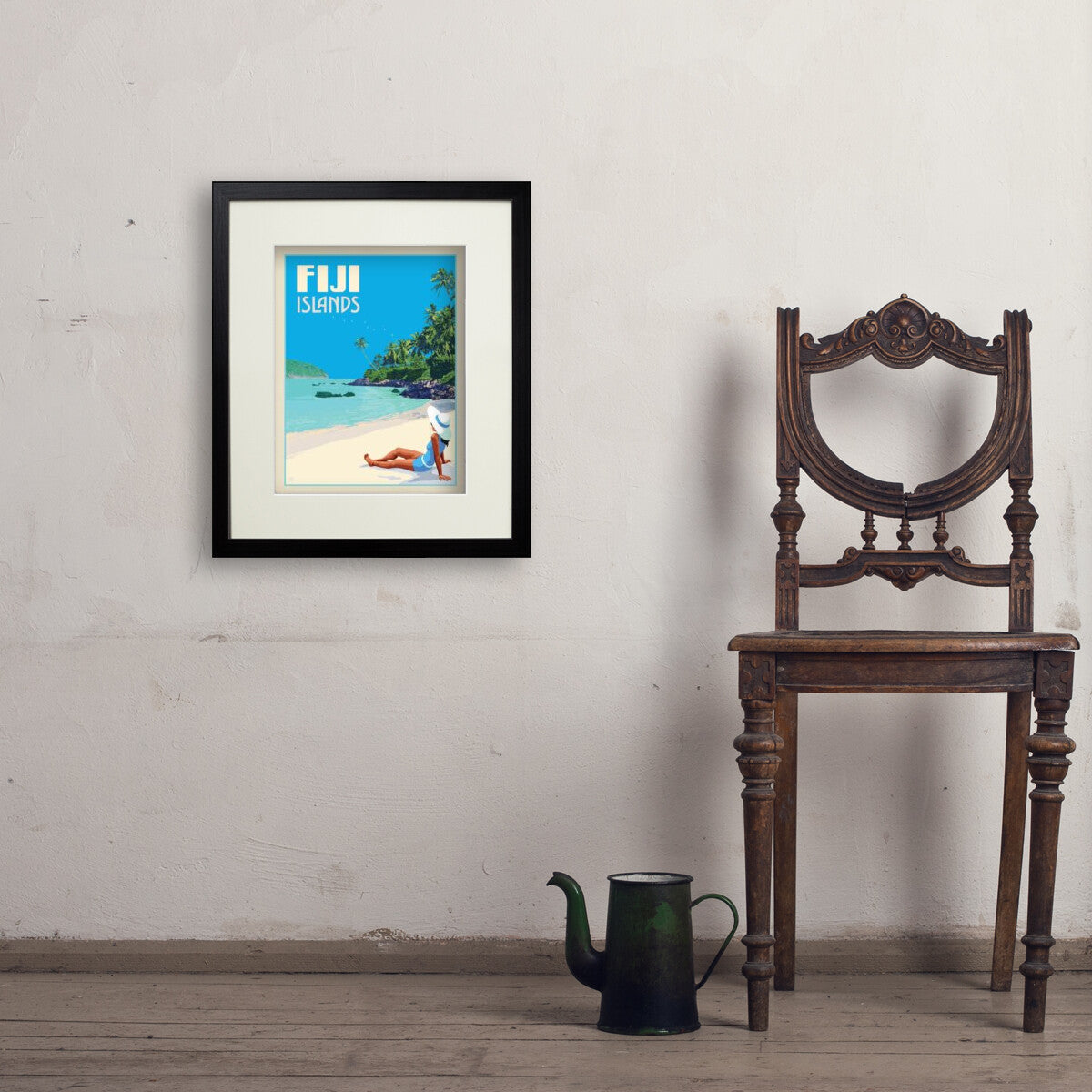 fiji-islands - 11x14 / Standard / Black / Env
