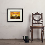 Chicago: Horizontal Skyline - Art Print, 11x14 / Standard / Black