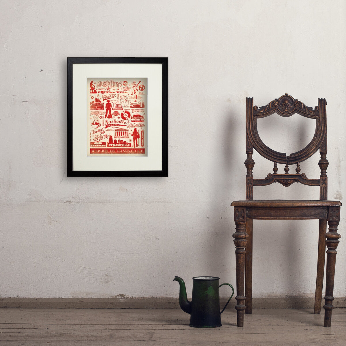 Music City Pattern Print — Nashville Art Print – Anderson Design Group