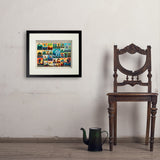 Mythical Creatures From Around The World Collage - Art Print, 11x14 / Standard / Black