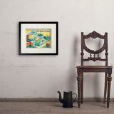 Great Lakes: Horizontal Map - Art Print, 11x14 / Standard / Black