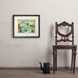 Great Lakes: Horizontal Map - Art Print, 11x14 / Standard / Brown