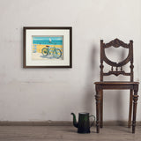 Beach Cruiser Bike - Art Print, 11x14 / Standard / Brown