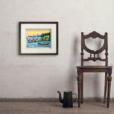 Flathead Lake, Montana (Horizontal) - Art Print, 11x14 / Standard / Brown