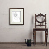 Fashion Sketch: Elegance - Art Print, 11x14 / Standard / Brown