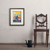 Florida: Sea Turtle Hatchling Habitats - Art Print, 11x14 / Standard / Brown