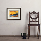 Santa Monica Pier: Sunset - Art Print, 11x14 / Standard / Brown