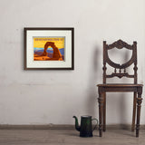 Arches National Park: Delicate Arch Sunset (Horizontal) - Art Print, 11x14 / Standard / Brown