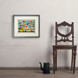 50-State Collage (Horizontal) - Art Print, 11x14 / Standard / Gray
