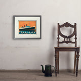 Long Beach, CA: Queen Mary - Art Print, 11x14 / Standard / Gray