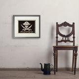 Pirate Flag - Art Print, 11x14 / Standard / Gray