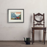 Glacier National Park: Going To The Sun Road (Horizontal) - Art Print, 11x14 / Standard / Gray