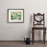 Great Lakes: Horizontal Map - Art Print, 11x14 / Standard / Gray