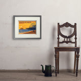 Santa Monica Pier: Sunset - Art Print, 11x14 / Standard / Gray
