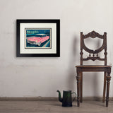 Memphis, TN: Pink Caddy (Horizontal) - Art Print, 11x14 / Deluxe / Black