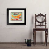 100th Anniversary Of Route 66 (Map) - Art Print, 11x14 / Deluxe / Black