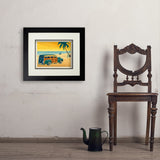 Woody On The Beach - Art Print, 11x14 / Deluxe / Black