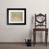 Illustrated Map of Nashville - Art Print, 11x14 / Deluxe / Black