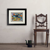 Space Travel Collage (Horizontal) - Art Print, 11x14 / Deluxe / Black
