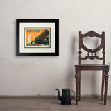 Yellowstone National Park: Old Faithful Inn - Art Print, 11x14 / Deluxe / Black