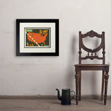 Annular Solar Eclipse 2023 Map - Art Print, 11x14 / Deluxe / Black