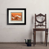 Map of Grand Canyon National Park - Art Print, 11x14 / Deluxe / Black