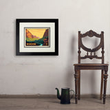 Zion National Park: 100th Anniversary (Horizontal) - Art Print, 11x14 / Deluxe / Black