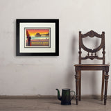Huntington Beach, California - Art Print, 11x14 / Deluxe / Black