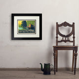 Great Smoky Mountain Railroad: Diesel Train - Art Print, 11x14 / Deluxe / Black