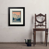 250th Anniversary USA: Mount Rushmore - Art Print, 11x14 / Deluxe / Black