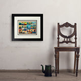 Mythical Creatures From Around The World Collage - Art Print, 11x14 / Deluxe / Black