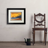 Santa Monica Pier: Sunset - Art Print, 11x14 / Deluxe / Black