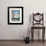 Classic Ski Design: Spend The Day Skiing!  - Art Print, 11x14 / Deluxe / Black