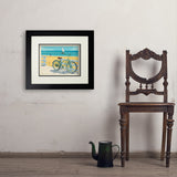 Beach Cruiser Bike - Art Print, 11x14 / Deluxe / Black