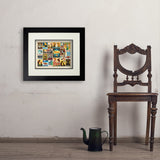 Dog Lover's Collage (Horizontal) - Art Print, 11x14 / Deluxe / Black