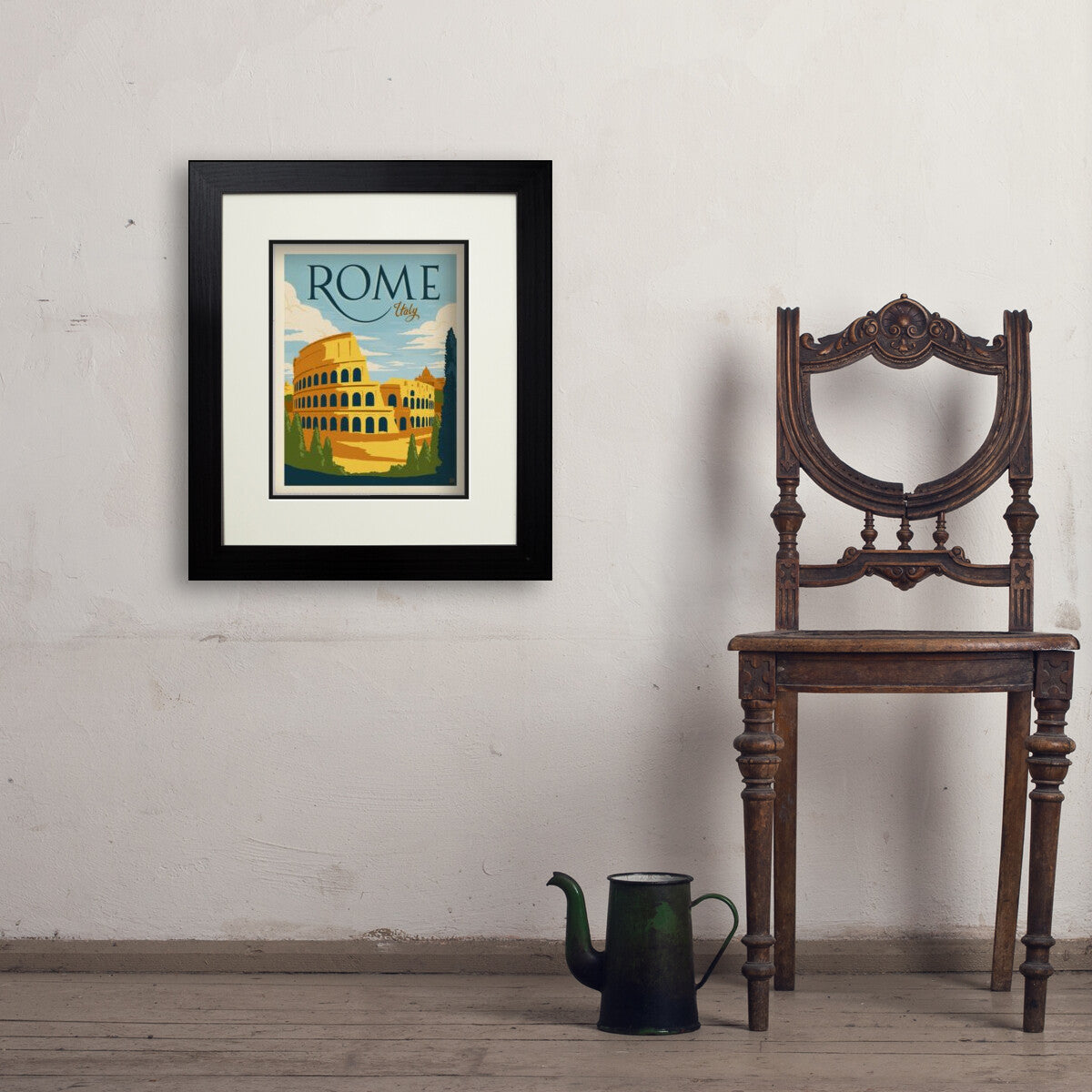 Italy: Rome — Vintage Travel Poster | Art Print – Anderson Design