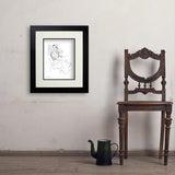 Fashion Sketch: Elegance - Art Print, 11x14 / Deluxe / Black